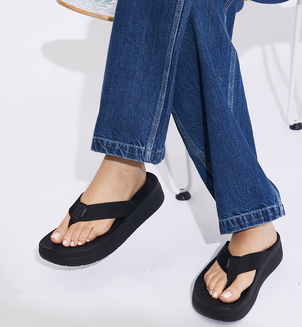 ABAHOUSE「【MALIBU SANDALS/マリブサンダルズ】SURFRIDER PLATF」|サンダル|ブラック