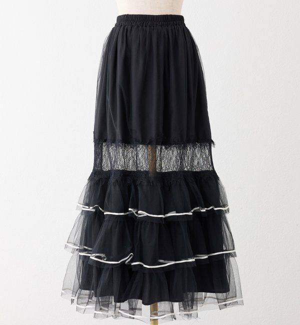  「【Tulle Collection】チュールロングスカート」|スカート|