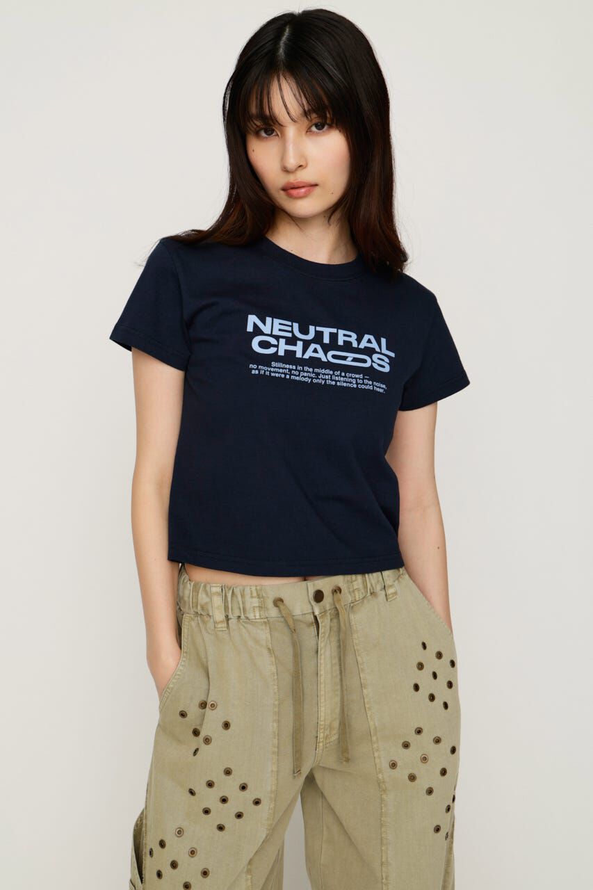 SLY「COMPACT LOGO トップス」|Tシャツ・カットソー|NVY