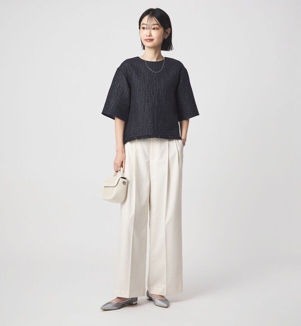 UNITED ARROWS green label relaxing「ラティス ツイードライク プルオーバー」|シャツ・ブラウス|
