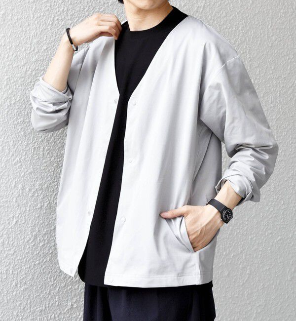 SHIPS any「【WEB限定】SHIPS any:〈吸水速乾/UVカット〉3点セットアップ Tシャツ+カーディガン+パンツ◇」|Tシャツ・カットソー|
