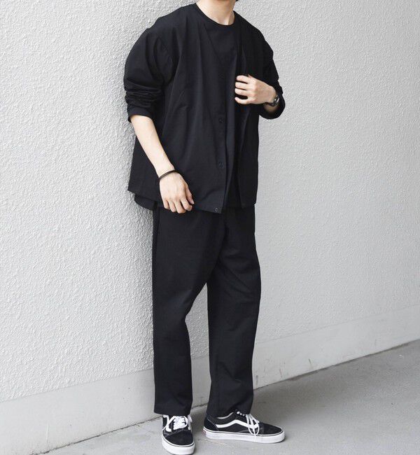 SHIPS any「【WEB限定】SHIPS any:〈吸水速乾/UVカット〉3点セットアップ Tシャツ+カーディガン+パンツ◇」|Tシャツ・カットソー|ブラック