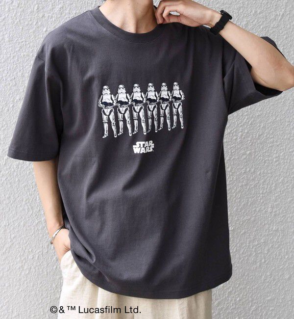 SHIPS any「SHIPS any: [STAR WARS / スター・ウォーズ] グラフィック Tシャツ 26SS◆」|Tシャツ・カットソー|チャコールグレー