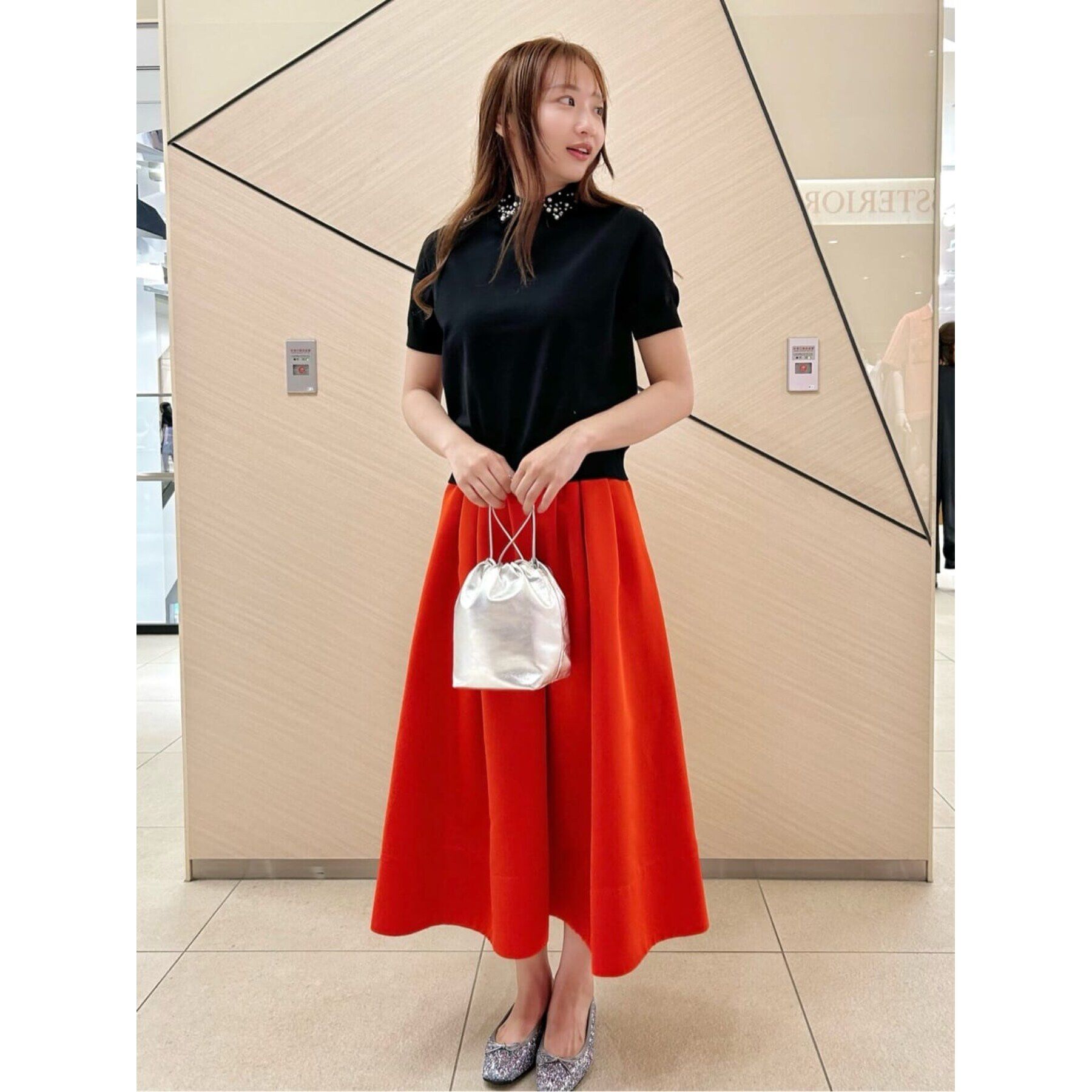 DRESSTERIOR「【大人百花冬号掲載　モデル美香さん着用】タックボリュームスカート」|スカート|