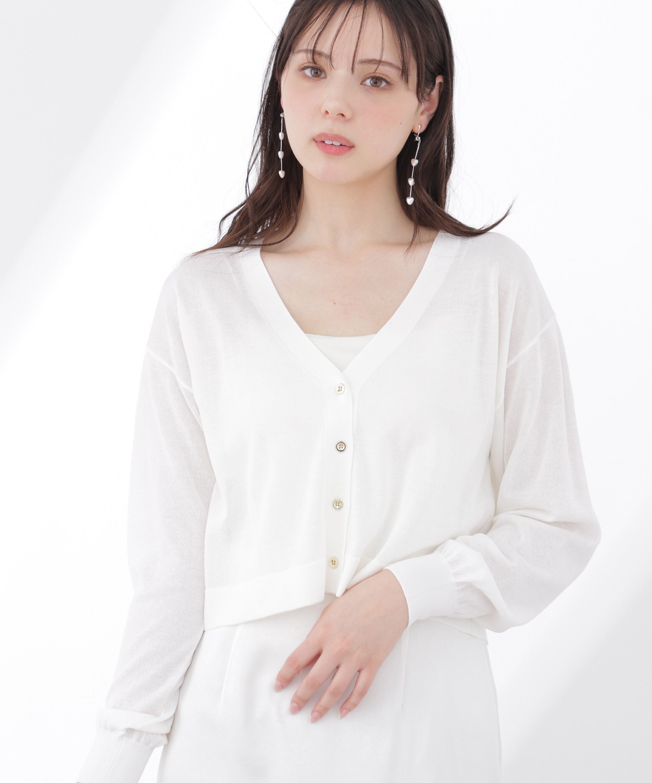 PROPORTION BODY DRESSING「＜青島心さん着用＞＜UVカット＞シアーカーディガン」|カーディガン|