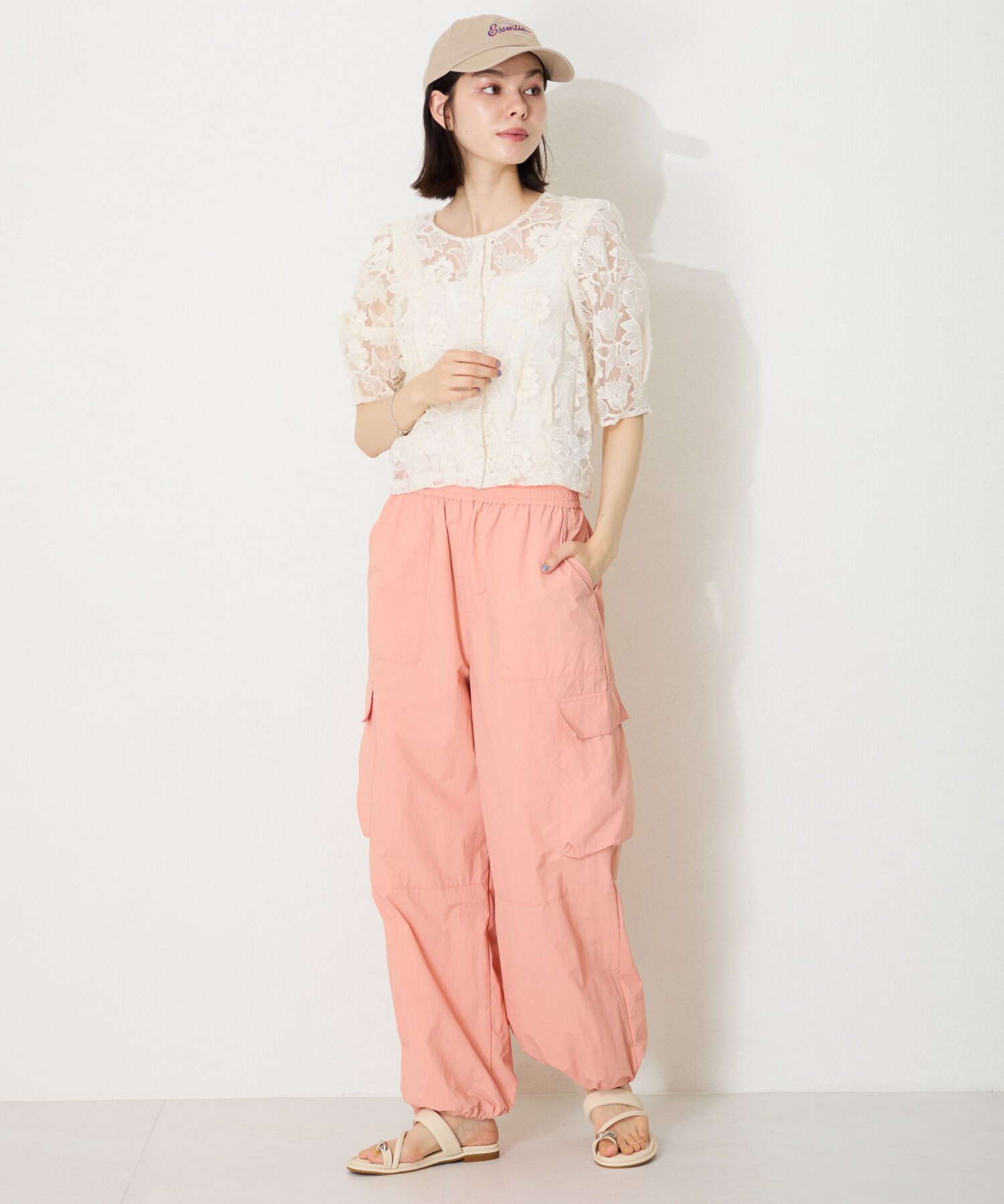 ORiental TRaffic「メタルパーツ&times;パデットベルトトングサンダル/51238 トレンド 人気 再入荷」|サンダル|
