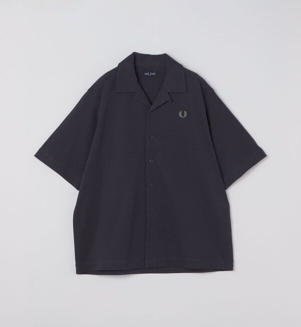 SHIPS「〈追加予約受付中〉【SHIPS別注】FRED PERRY: ワンポイント ロゴ ピケ オープンカラーシャツ」|シャツ・ブラウス|