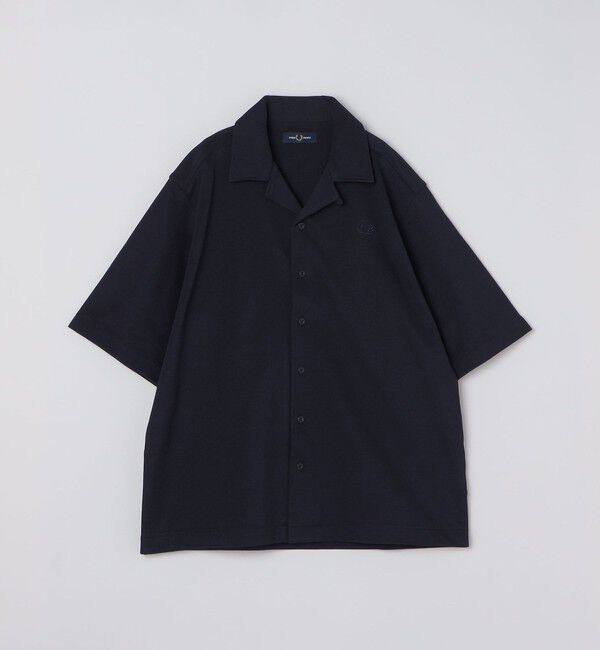 SHIPS「〈追加予約受付中〉【SHIPS別注】FRED PERRY: ワンポイント ロゴ ピケ オープンカラーシャツ」|シャツ・ブラウス|