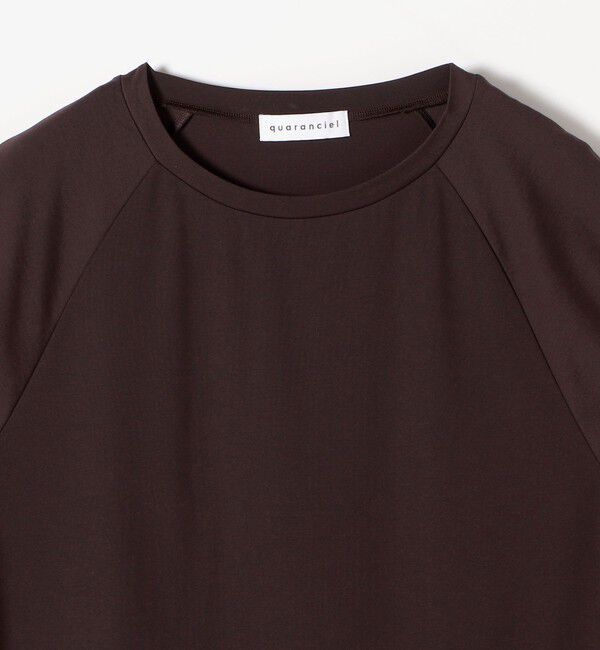 quaranciel「《予約》quaranciel:〈洗濯機可能〉シルク ミックス パフ スリーブ プルオーバー」|Tシャツ・カットソー|