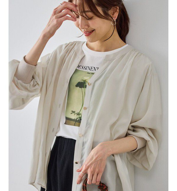 Rope&rsquo;Picnic「布帛シアーカーディガンブラウス」|シャツ・ブラウス|