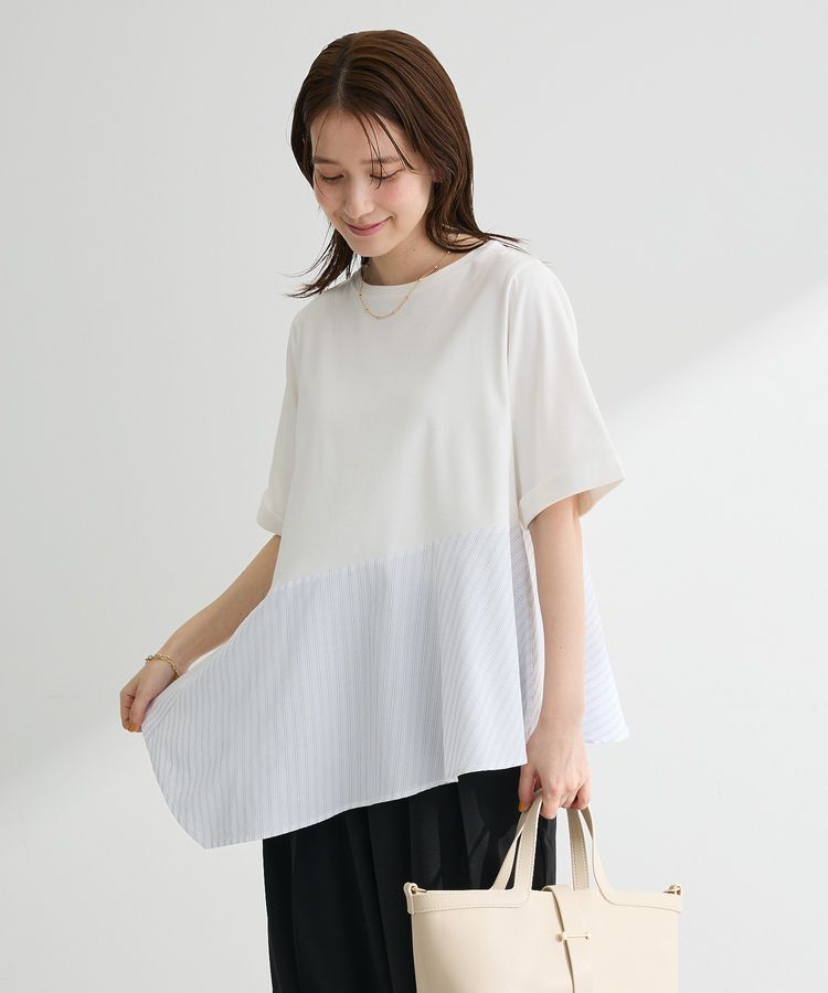 Green Parks「華やぎカットソー(アシメヘム)」|Tシャツ・カットソー|