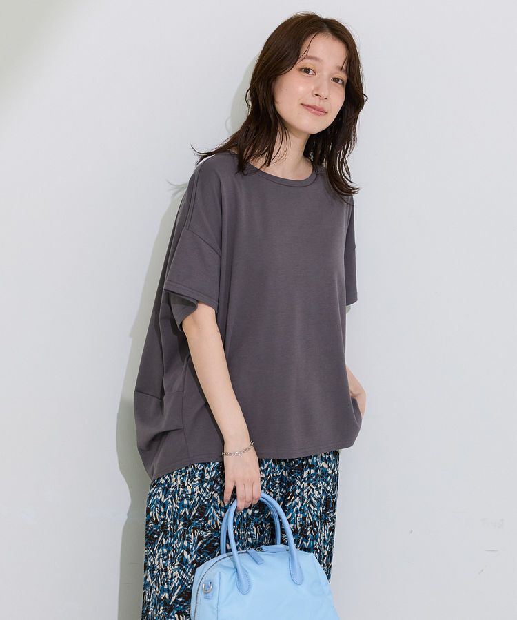 Green Parks「超冷感コクーンカットプルオーバー」|Tシャツ・カットソー|Gray