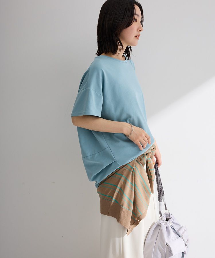 Green Parks「超冷感コクーンカットプルオーバー」|Tシャツ・カットソー|