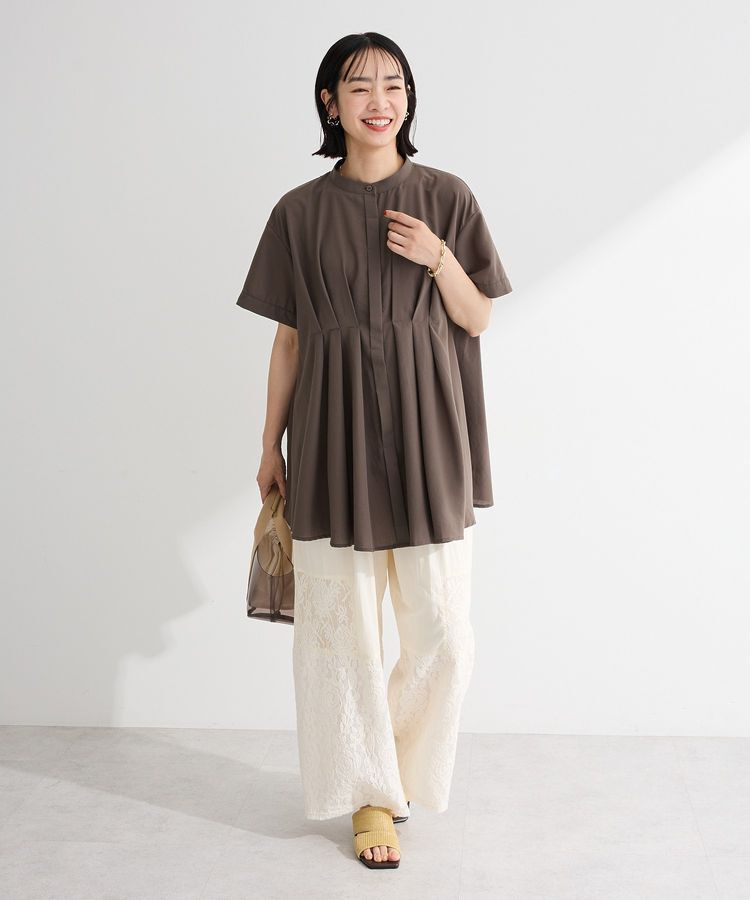 Green Parks「【WEB限定】ウエストタックシャツチュニックⅢ」|シャツ・ブラウス|