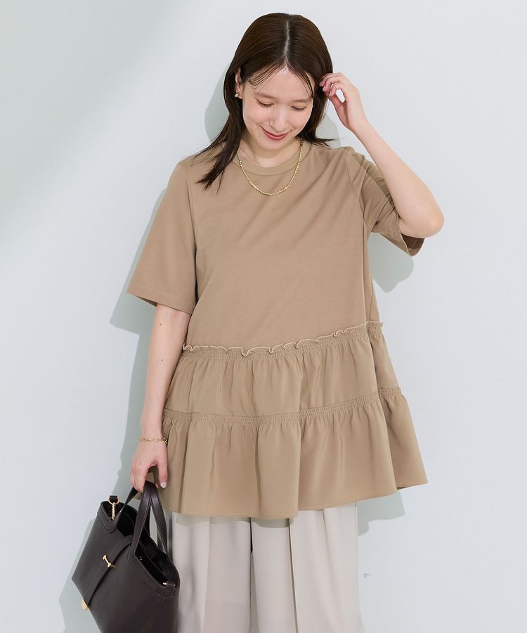 Green Parks「裾ドッキングプルオーバー」|Tシャツ・カットソー|