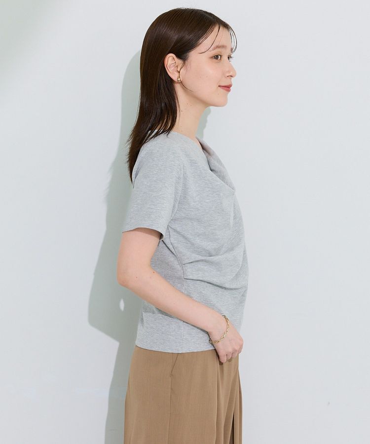 Green Parks「5分袖ドレーププルオーバー」|Tシャツ・カットソー|