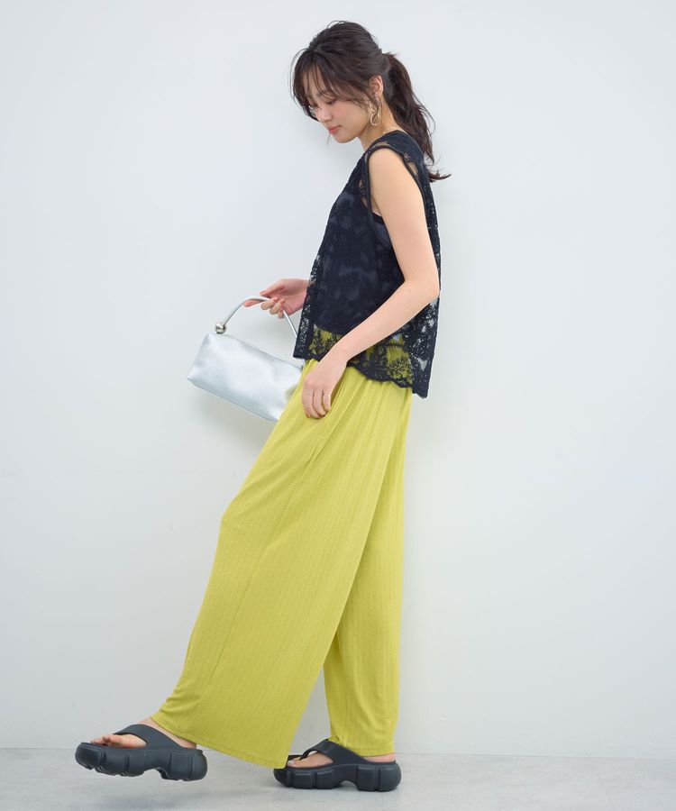 Green Parks「レース刺繍ベスト」|ベスト・ジレ|