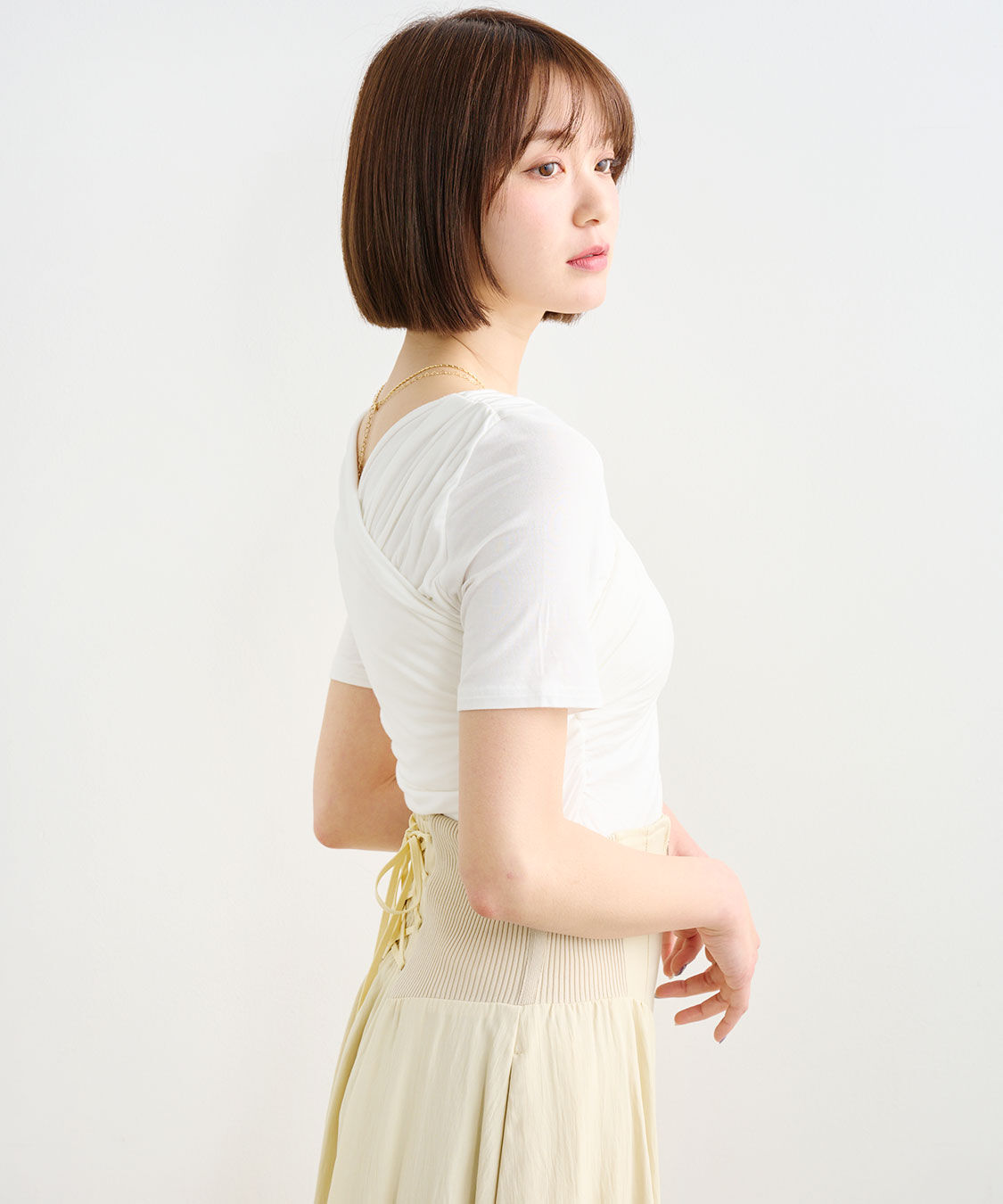 COCO DEAL「タックスリットプルオーバー」|Tシャツ・カットソー|