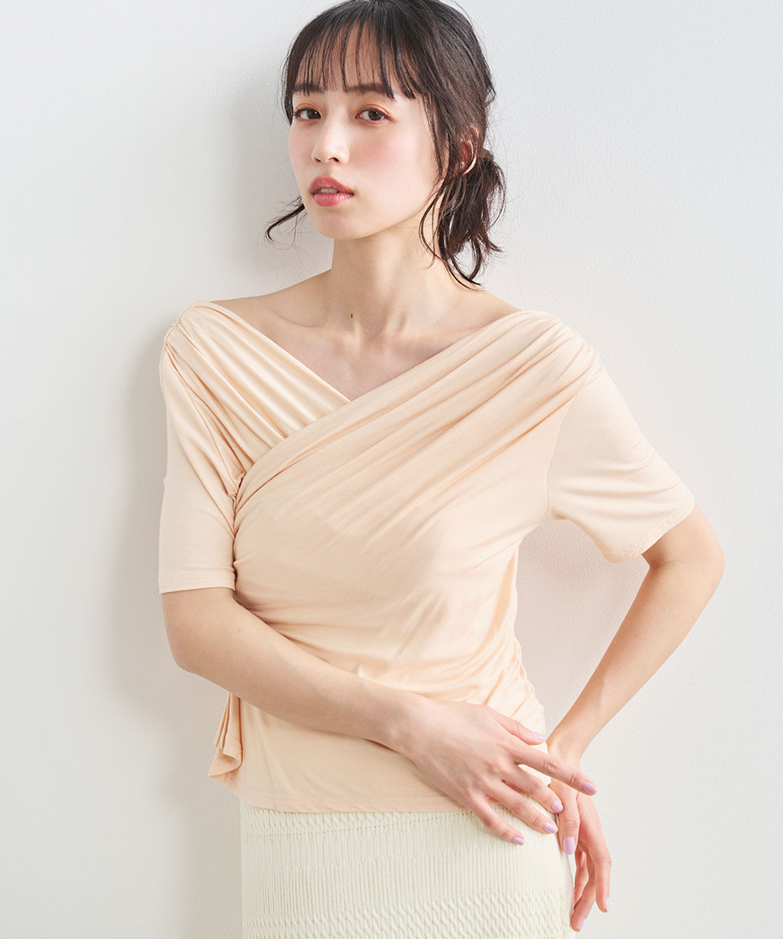 COCO DEAL「タックスリットプルオーバー」|Tシャツ・カットソー|