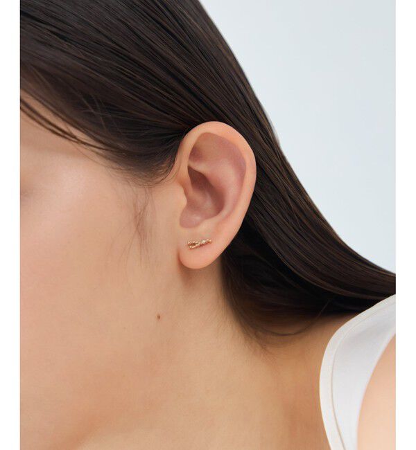 ete「[ゾディアック] K10YG ダイヤモンド ピアス /おうし座」|ピアス|