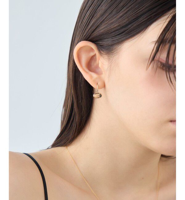 ete「[デュー] K18RBG シャンパンクォーツ ピアス」|ピアス|