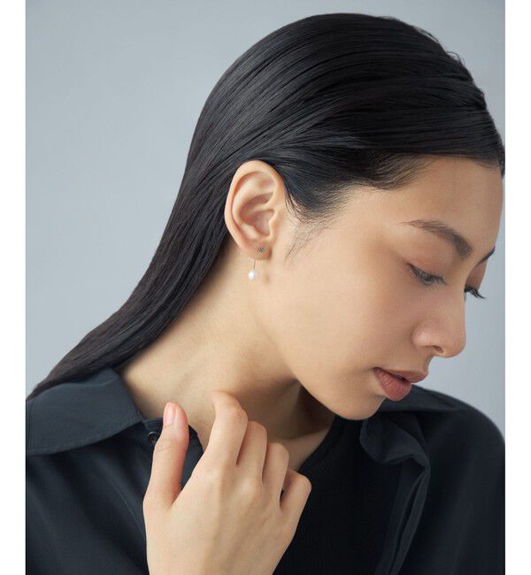 Jouete「[アークピアス] ロンドンブルートパーズ&times;パール」|ピアス|