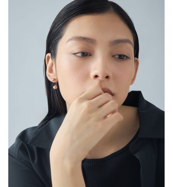 Jouete「[アークピアス] パール&times;ジルコニア」|ピアス|