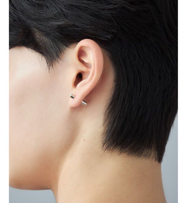 Jouete「[バックキャッチピアス] ジルコニア チューブ」|ピアス|