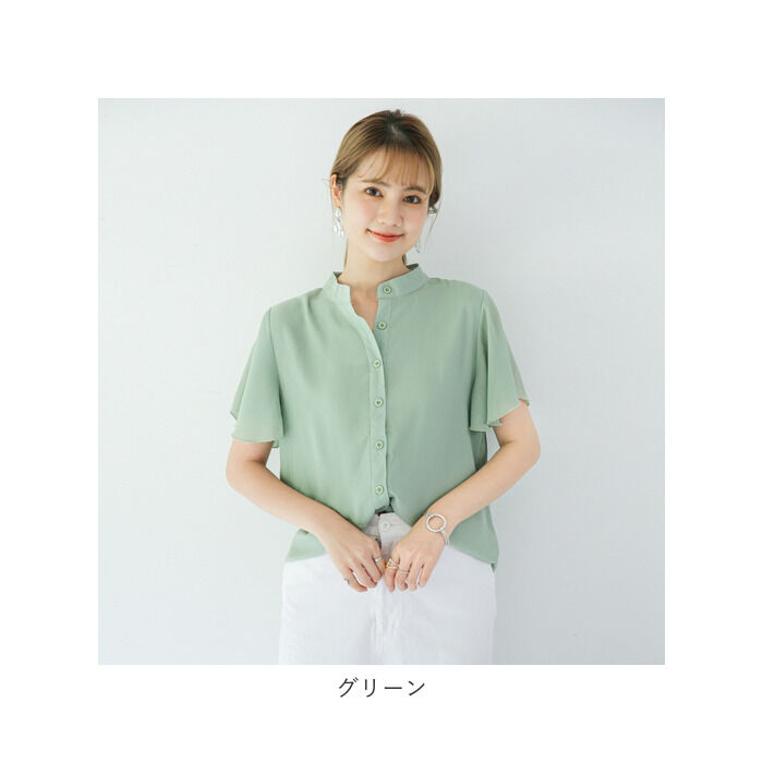 BACKYARD FAMILY「シャツ ブラウス レディース 半袖 通販 大人 ファッション 春 夏 トップス 通勤 ビジネス」|シャツ・ブラウス|