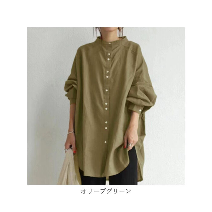 BACKYARD FAMILY「シャツ レディース チュニック ブラウス 通販 ロングシャツ 長袖 ロング 長袖シャツ トップス」|シャツ・ブラウス|