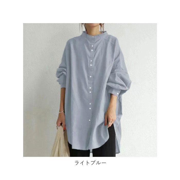 BACKYARD FAMILY「シャツ レディース チュニック ブラウス 通販 ロングシャツ 長袖 ロング 長袖シャツ トップス」|シャツ・ブラウス|