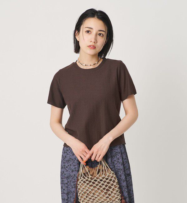 BEAUTY&YOUTH UNITED ARROWS「コットンポリエステル ラメ ショートスリーブ カットソー」|Tシャツ・カットソー|