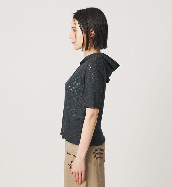 BEAUTY&YOUTH UNITED ARROWS「レース ショートスリーブ フーディ」|Tシャツ・カットソー|