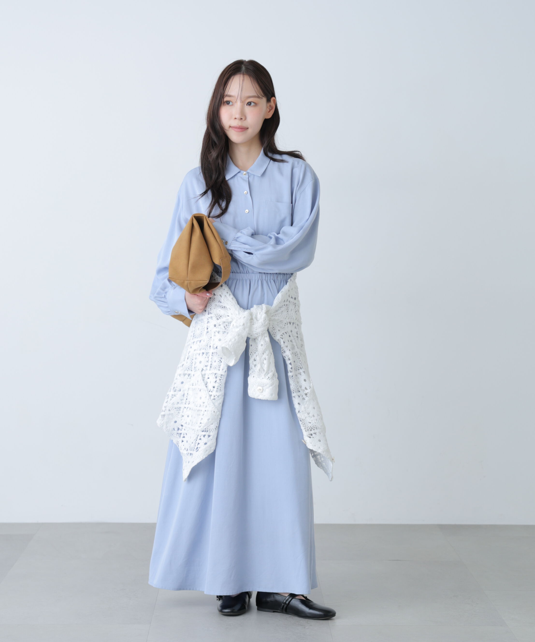  「ロングシャツワンピース」|ワンピース|