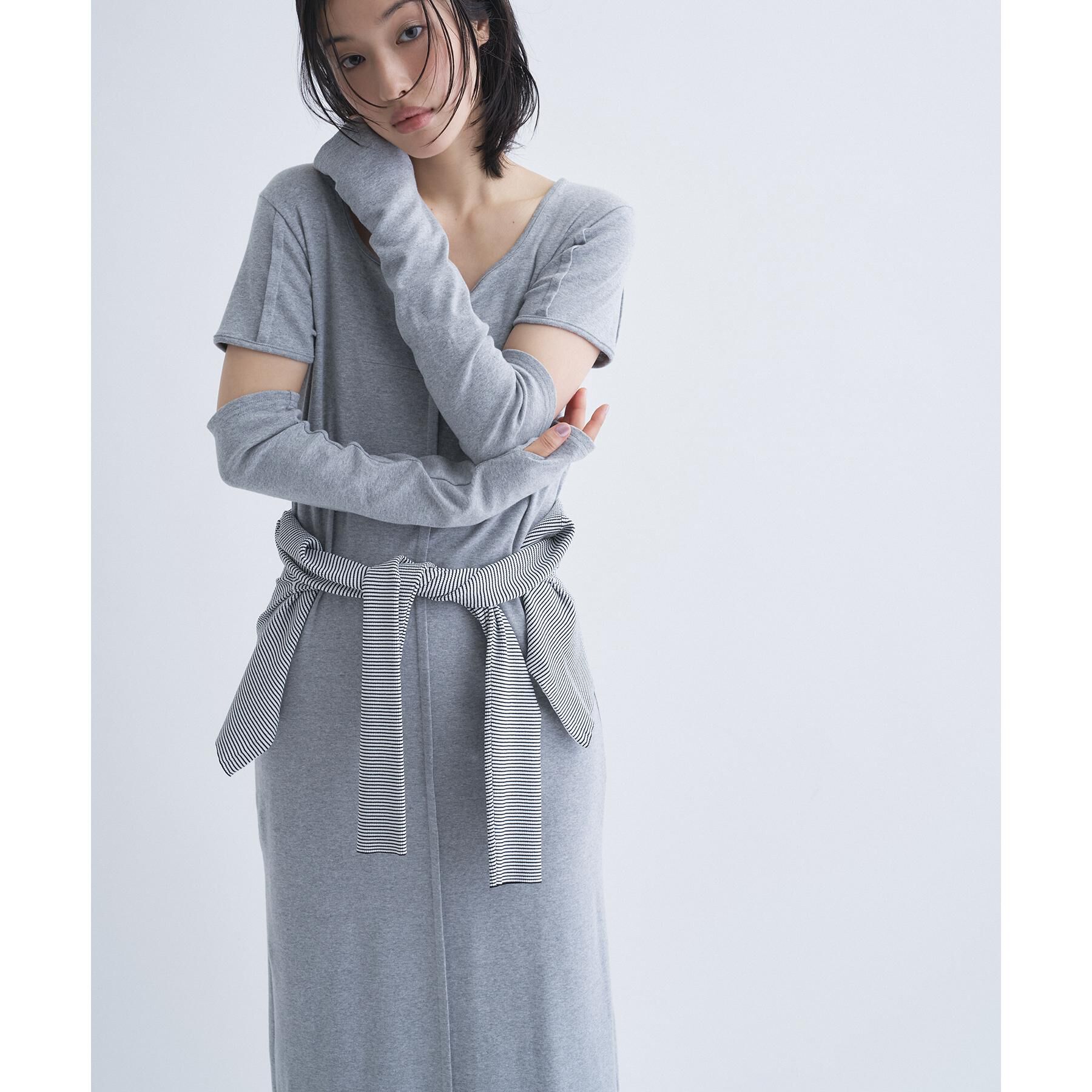 CODE A「arm cover square neck dress」|ワンピース|
