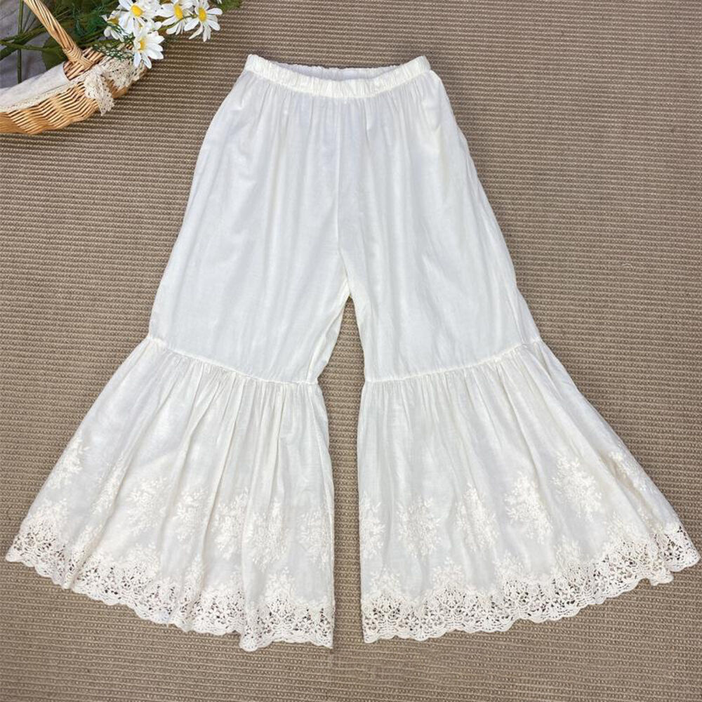 BACKYARD FAMILY「ペチパンツ ロング レース 通販 ペチコート パンツ インナー 重ね履き 重ね着 レイヤード」|その他|ホワイト1