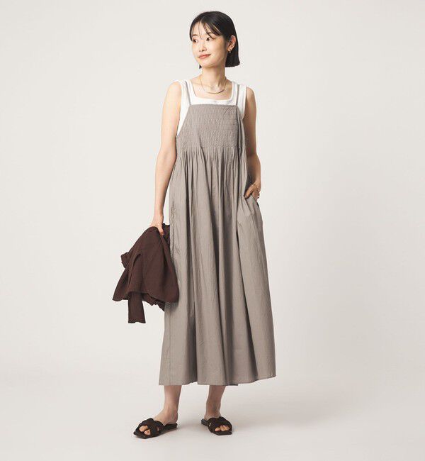 UNITED ARROWS green label relaxing「メニータック キャミソール ワンピース」|ワンピース|
