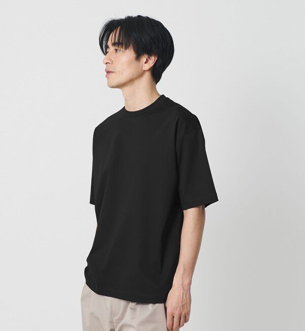 BEAUTY&YOUTH UNITED ARROWS「クール デオドラント クルーネック Tシャツ 接触冷感 抗菌防臭」|Tシャツ・カットソー|BLACK