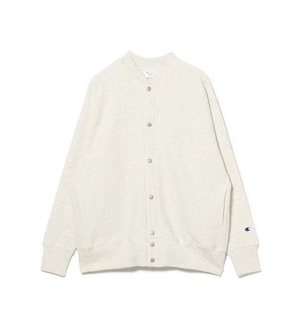 BEAMS「【別注】Champion &times; MIN-NANO / スナップ ジャケット」|スウェット・ジャージ|OATMEAL