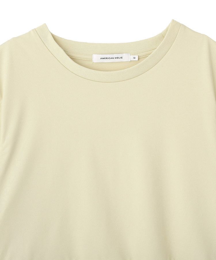AMERICAN HOLIC「【WEB限定】異素材切替ペプラムプルオーバー」|Tシャツ・カットソー|