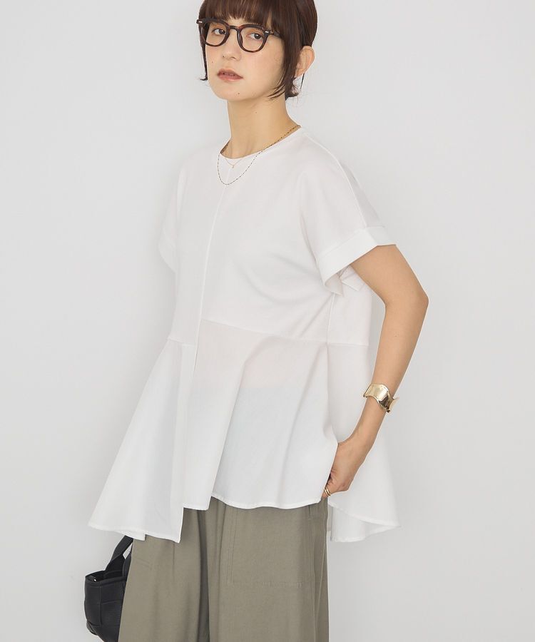 AMERICAN HOLIC「アシンメトリーペプラム ドッキングプルオーバー」|Tシャツ・カットソー|