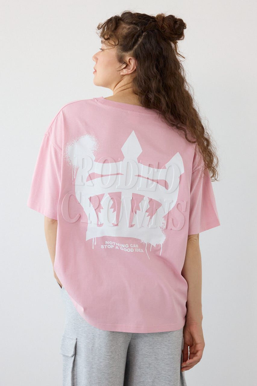 RODEO CROWNS「MASTER PROTECT Spray ロゴTシャツ」|Tシャツ・カットソー|L/PNK1
