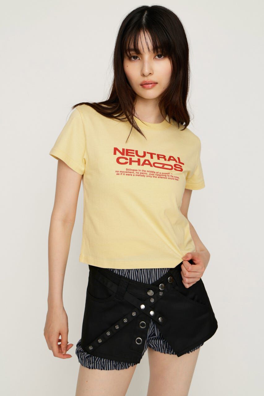 SLY「COMPACT LOGO トップス」|Tシャツ・カットソー|L/YEL1