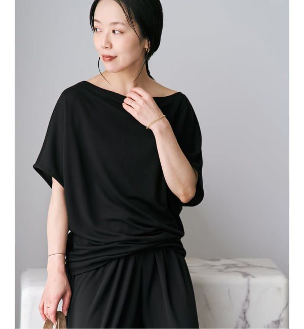 Plage「《追加予約》Jersey Tunic プルオーバー 3」|Tシャツ・カットソー|ブラック