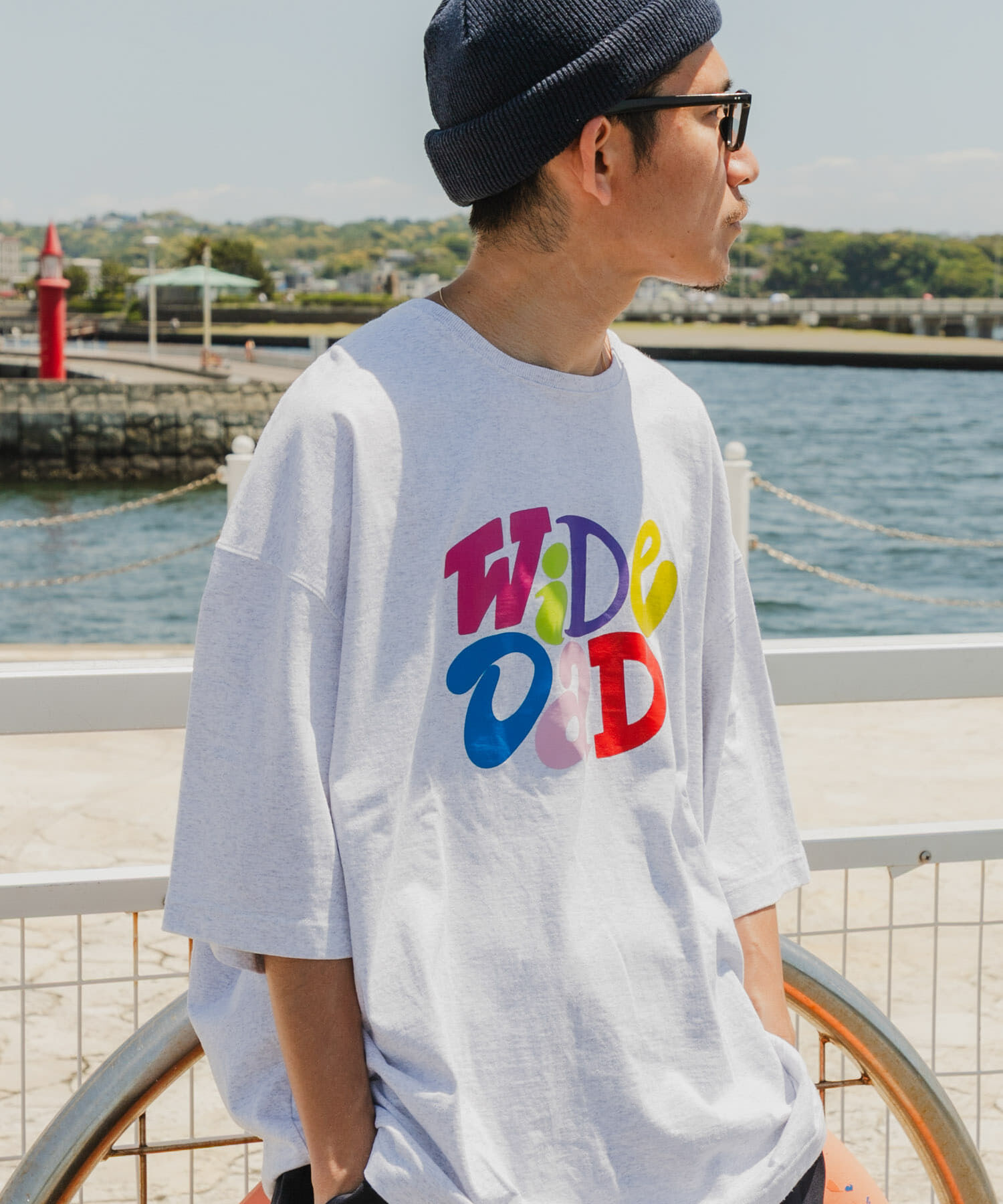 URBAN RESEARCH「Wide Dad　GRAPHIC T-SHIRTS WITH HATCH」|Tシャツ・カットソー|ホワイト系その他