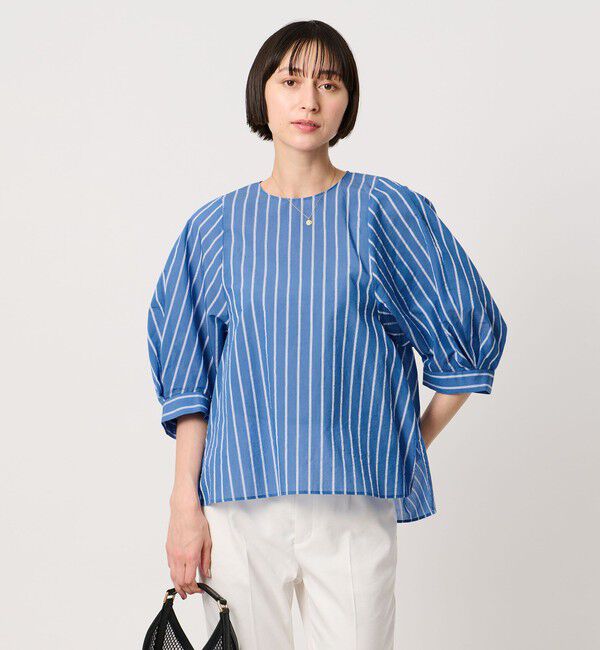 UNITED ARROWS「クリーン ストライプ マリン ブラウス ‐ウォッシャブル‐」|シャツ・ブラウス|その他1
