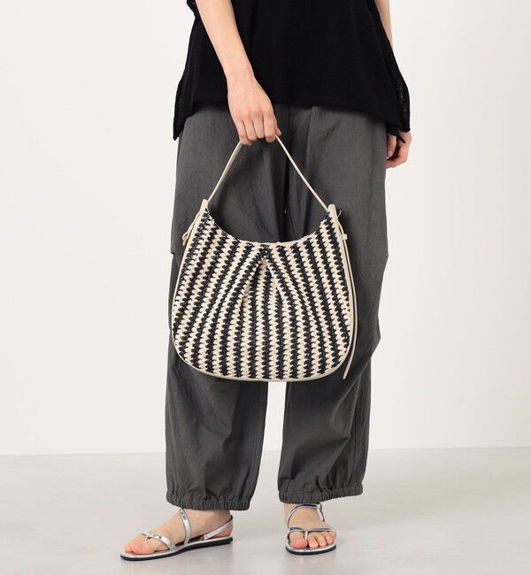 TOMORROWLAND GOODS「Atelier TOMORROWLAND BIKKIE STRIPE バッグ」|かごバッグ|
