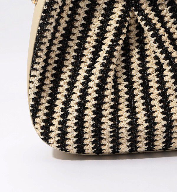 TOMORROWLAND GOODS「Atelier TOMORROWLAND BIKKIE STRIPE バッグ」|かごバッグ|