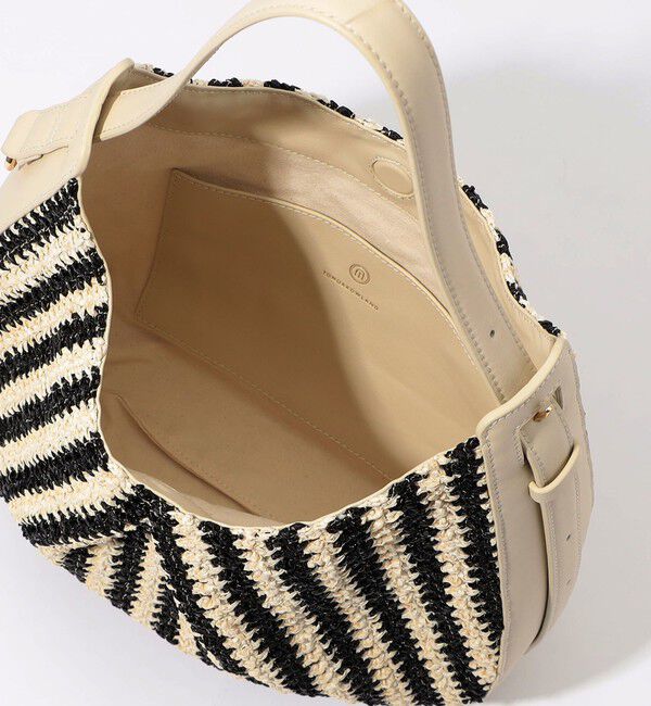 TOMORROWLAND GOODS「Atelier TOMORROWLAND BIKKIE STRIPE バッグ」|かごバッグ|