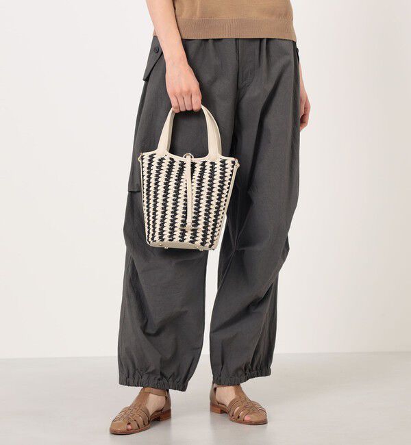 TOMORROWLAND GOODS「Atelier TOMORROWLAND LOTUS STRIPE ハンドバッグ　」|かごバッグ|
